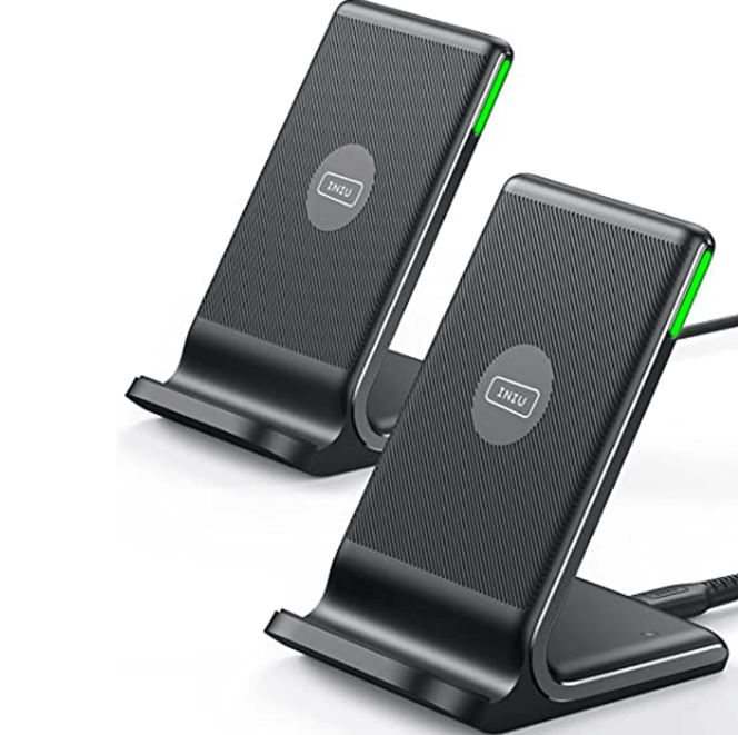 INIU I211 15W Qi-Certified Wireless Charger with Sleep-Friendly Adaptive Light