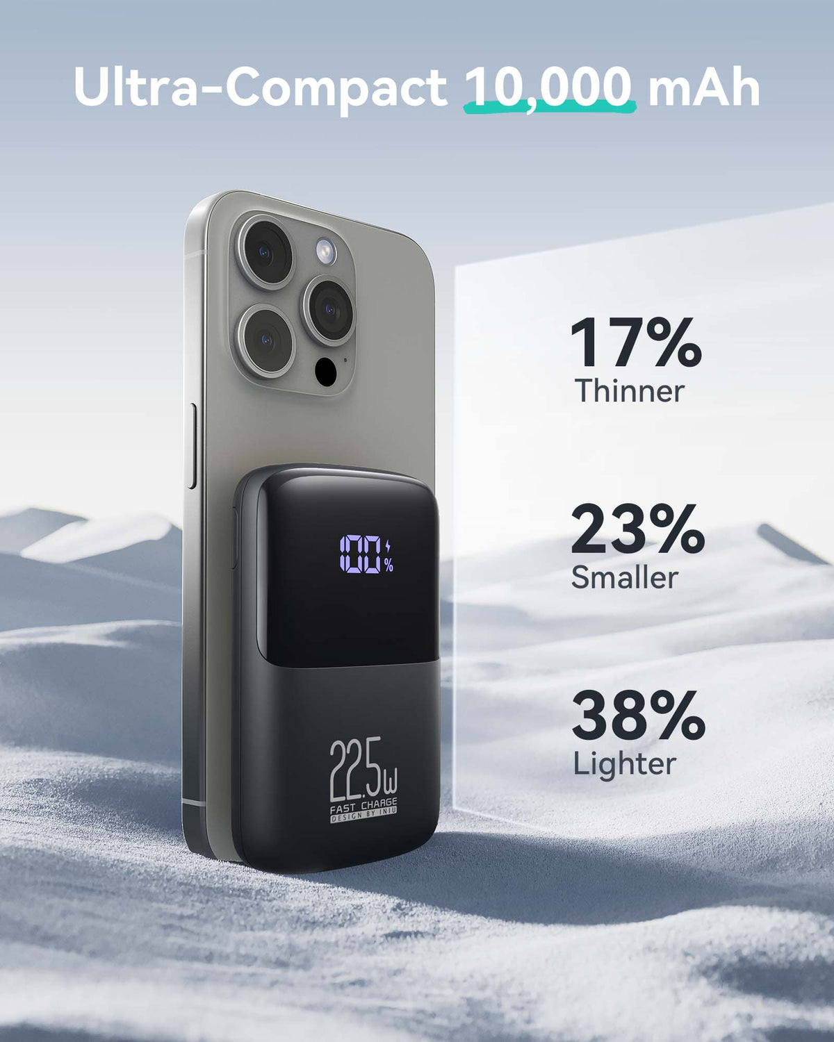 INIU Carry Slim Power Bank 10000mAh 22.5W