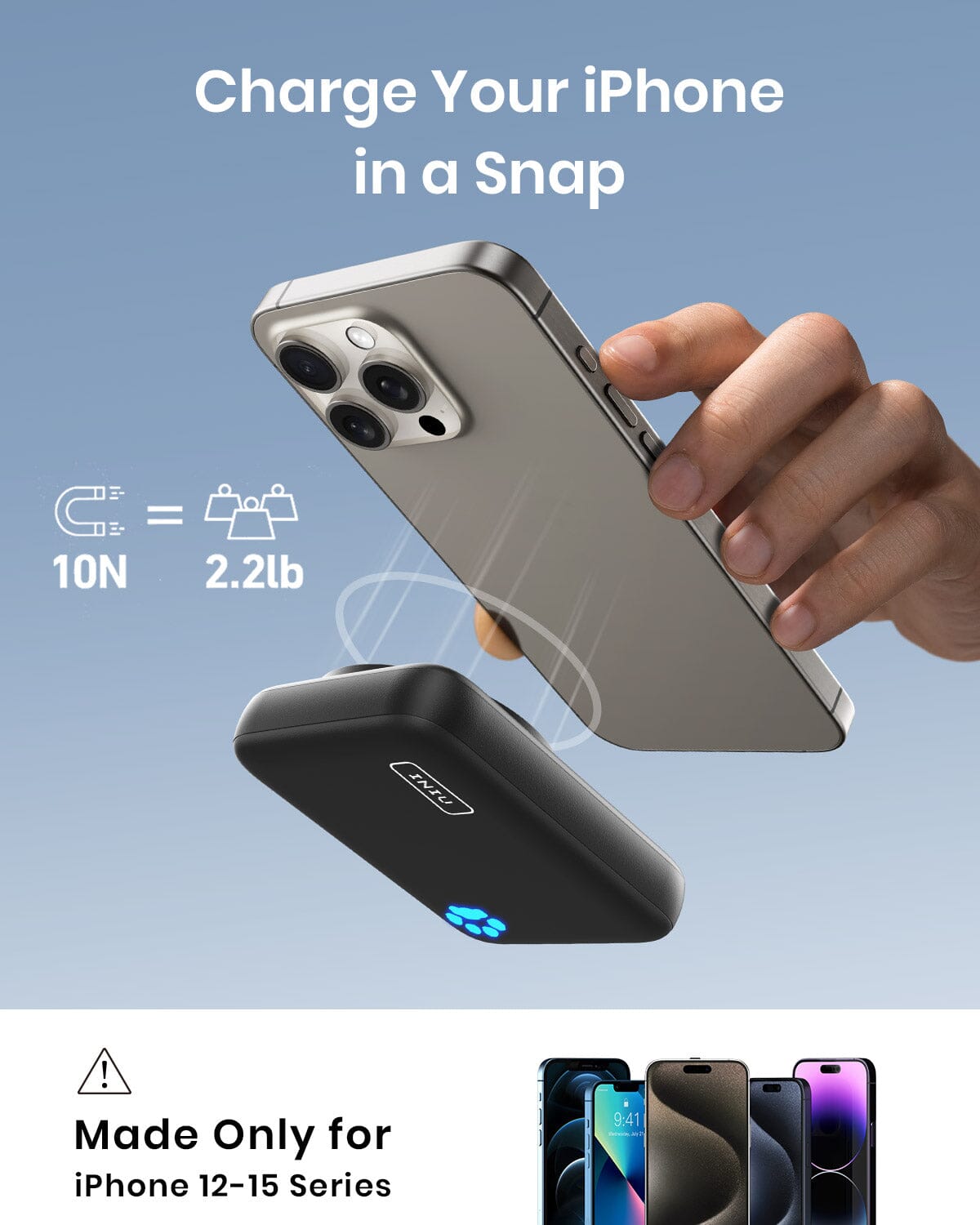 INIU B43 MagSafe 10000mAh Compact Power Bank