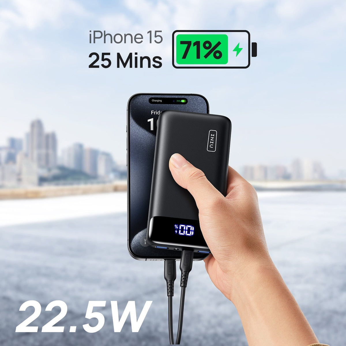 INIU Carry Power Bank 20000mAh 22.5W