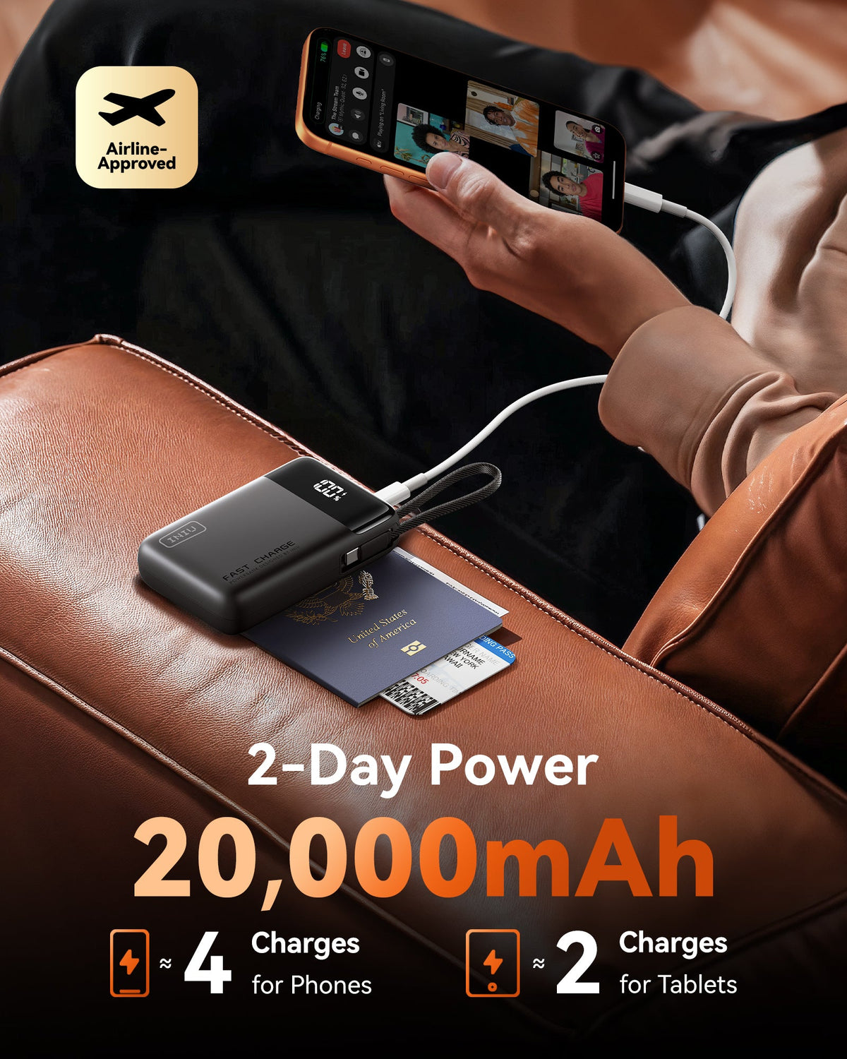INIU Carry Power Bank 20000mAh 45W