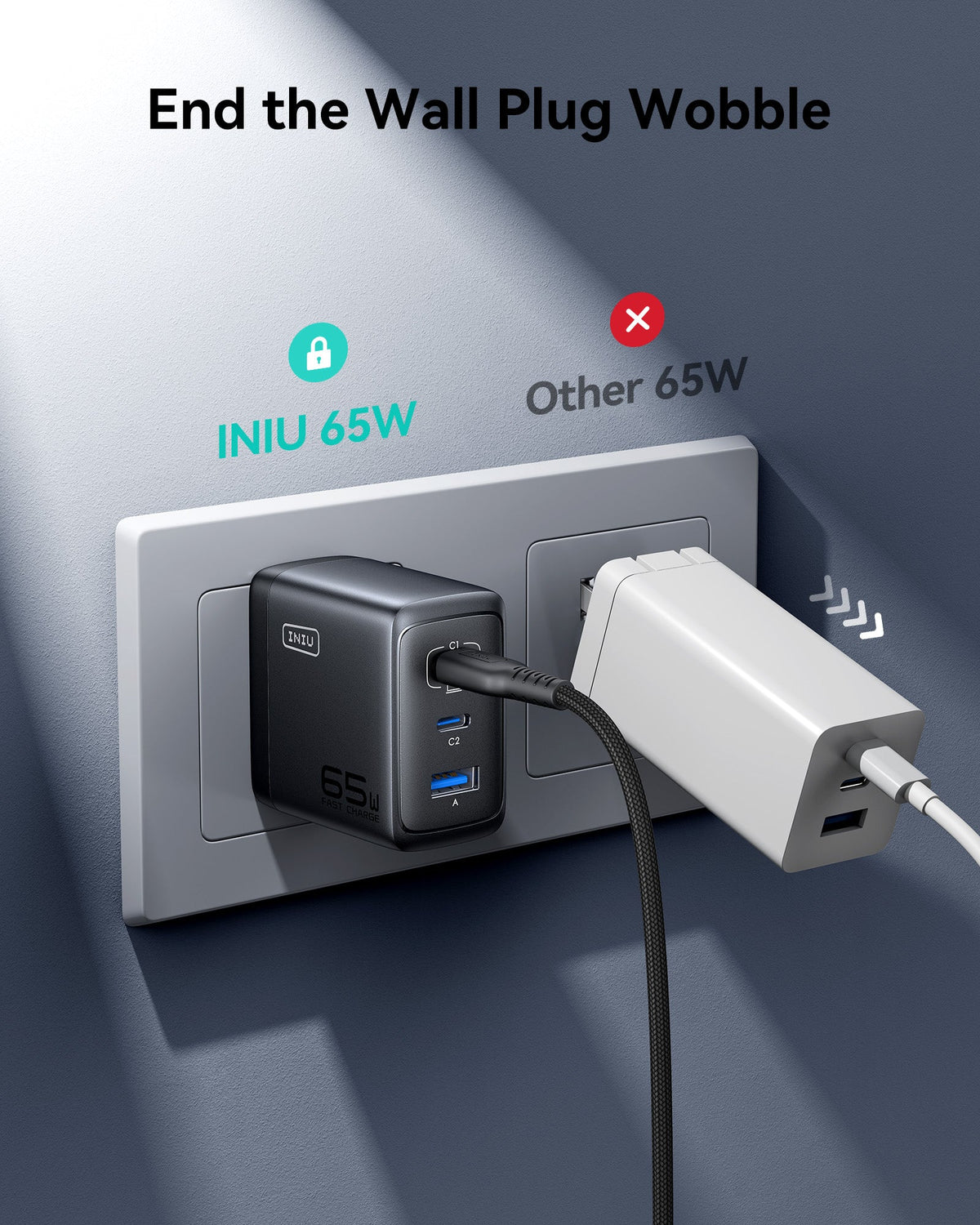 INIU Cougar A21 65W GaN Charger