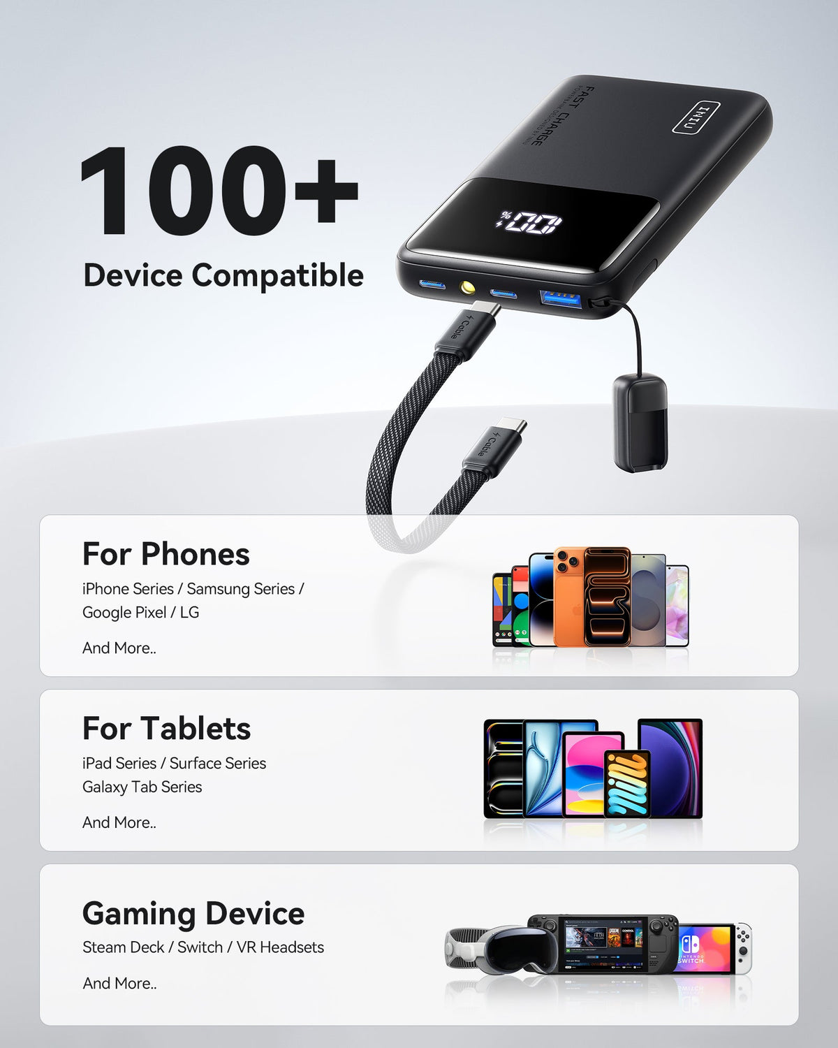 INIU Carry Power Bank Slim 10000mAh 45W