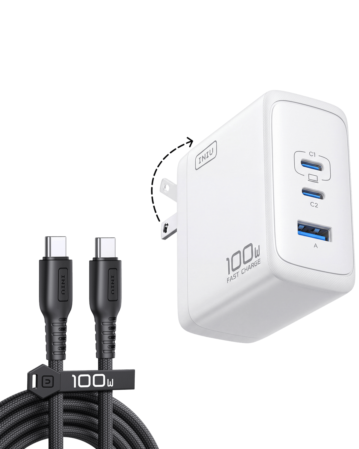 INIU Cougar A11 100W GaN Charger