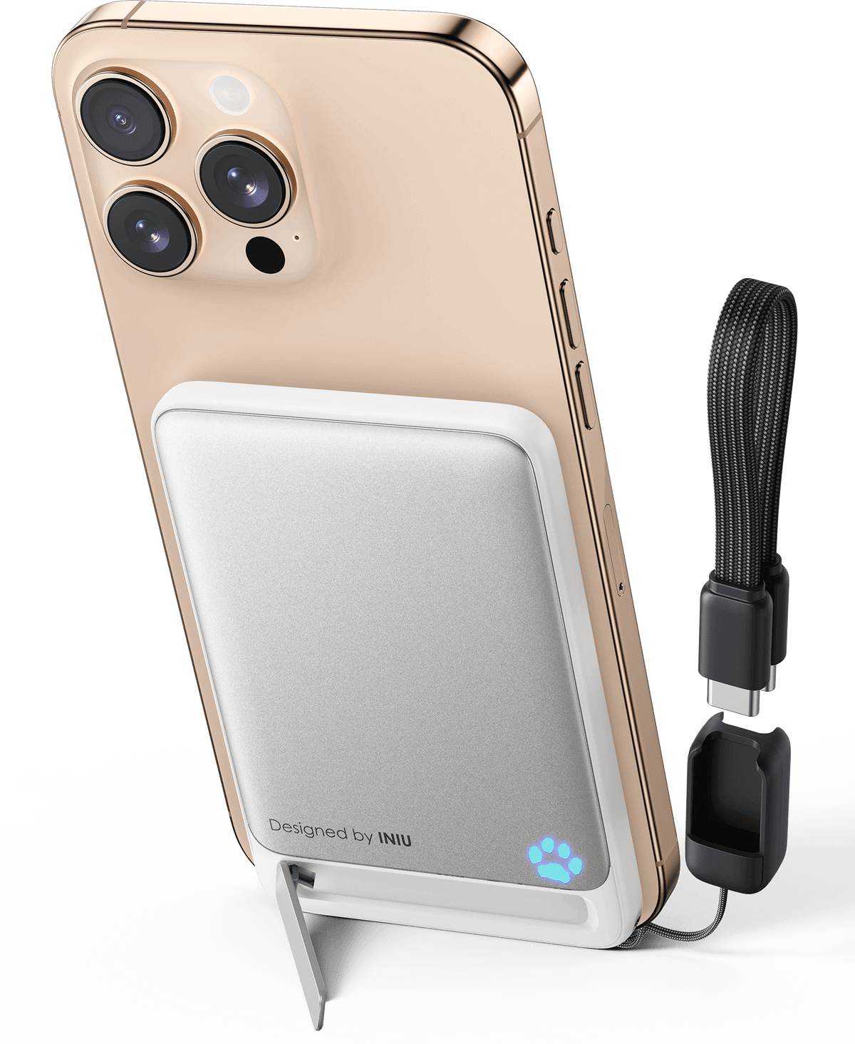 INIU SnapGo Slim Magnetic Power Bank 5000mAh 15W, MagSafe