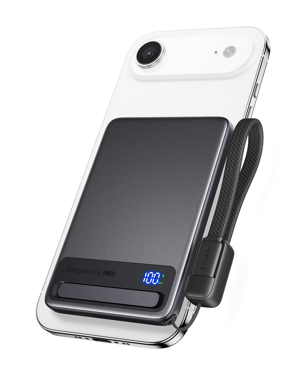 INIU Qi2 Magnetic Power Bank, Market's Slimmest 5000mAh Portable Charger
