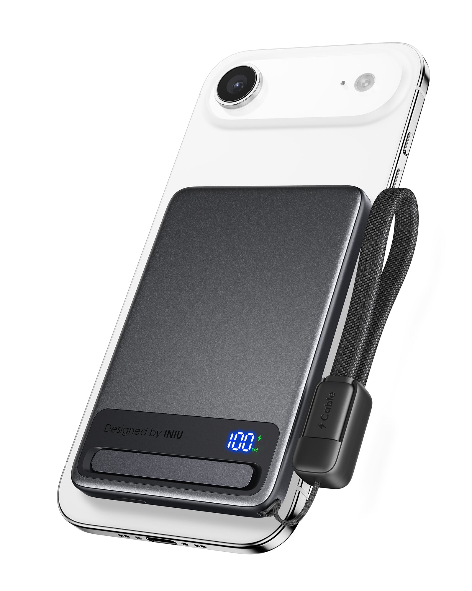 INIU Qi2 Magnetic Power Bank, Market's Slimmest 5000mAh Portable Charger