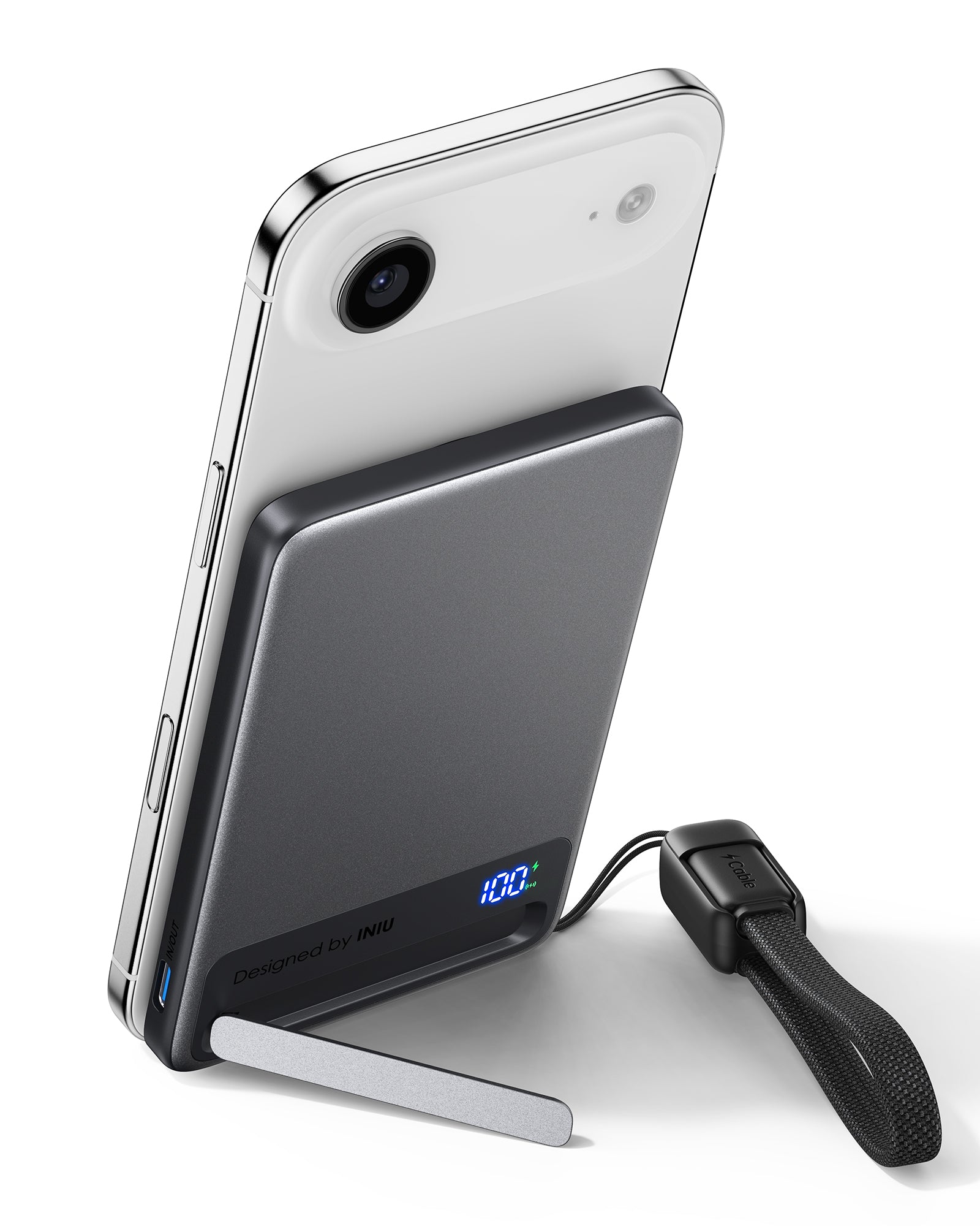 INIU Qi2 Magnetic Power Bank, Market's Slimmest 5000mAh Portable Charger
