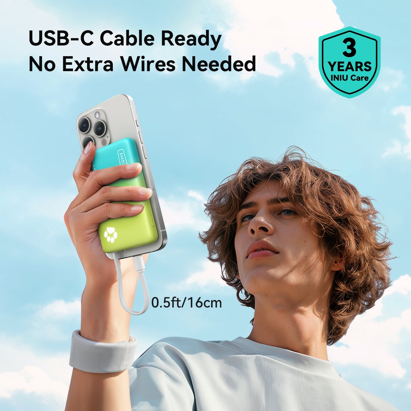 INIU Pawsible Slim Power Bank 10000mAh 45W