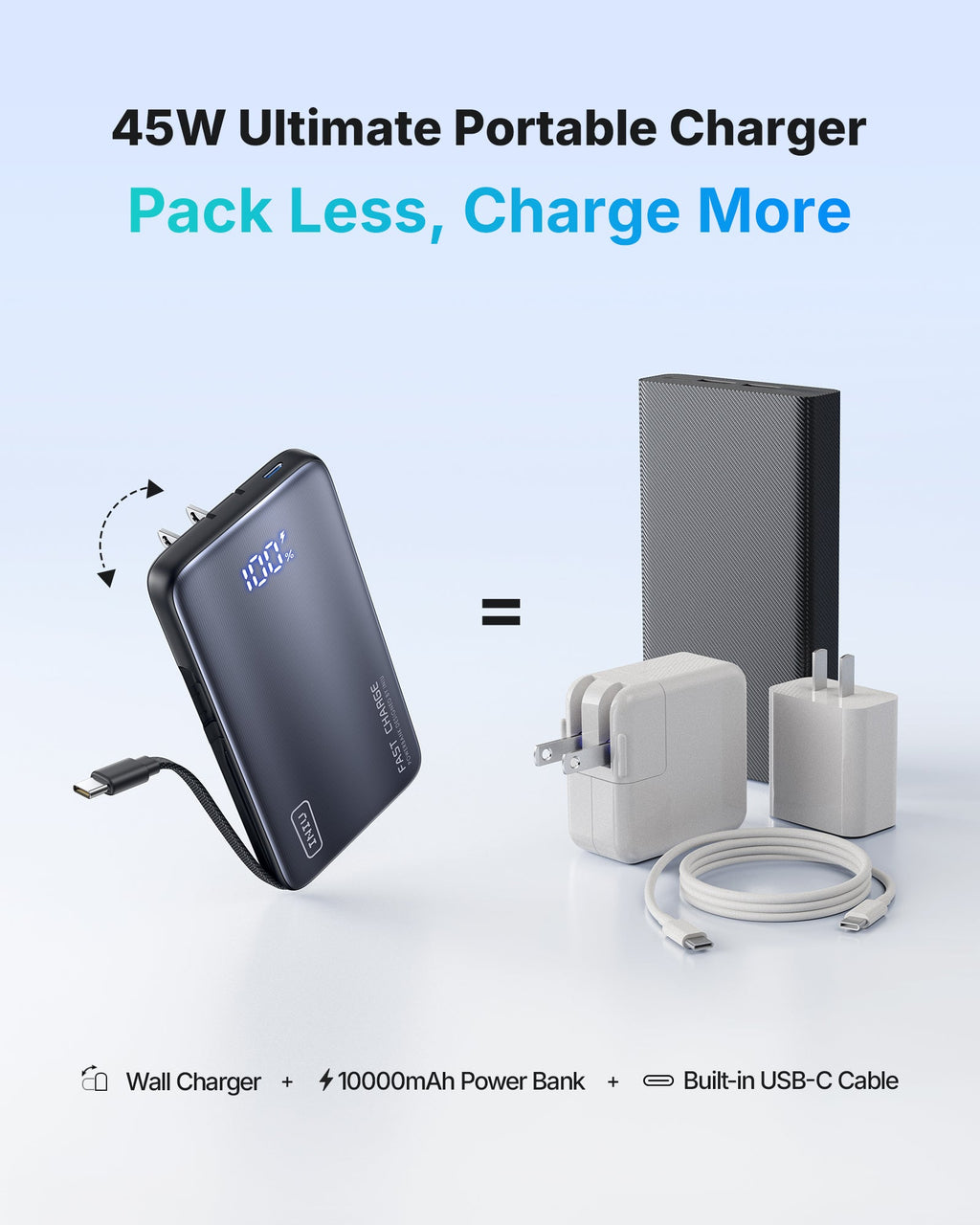 INIU Multi Power Bank 10000mAh 45W