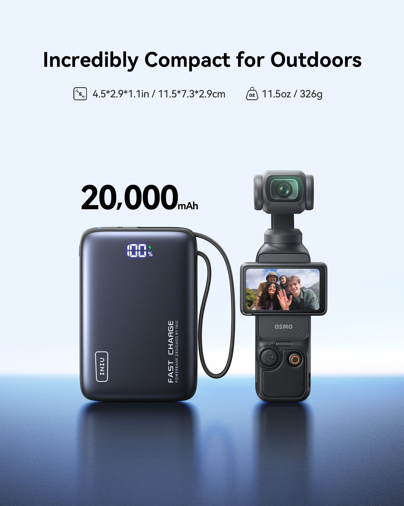 INIU Carry Power Bank 20000mAh 20W