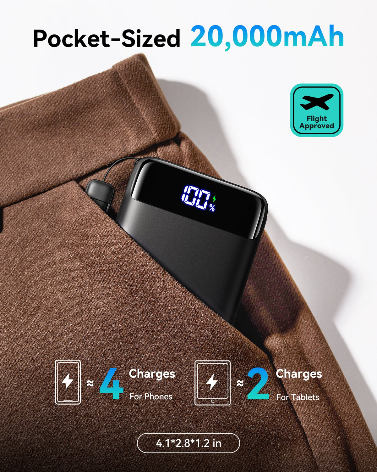 INIU Carry Smallest Power Bank 20000mAh 22.5W