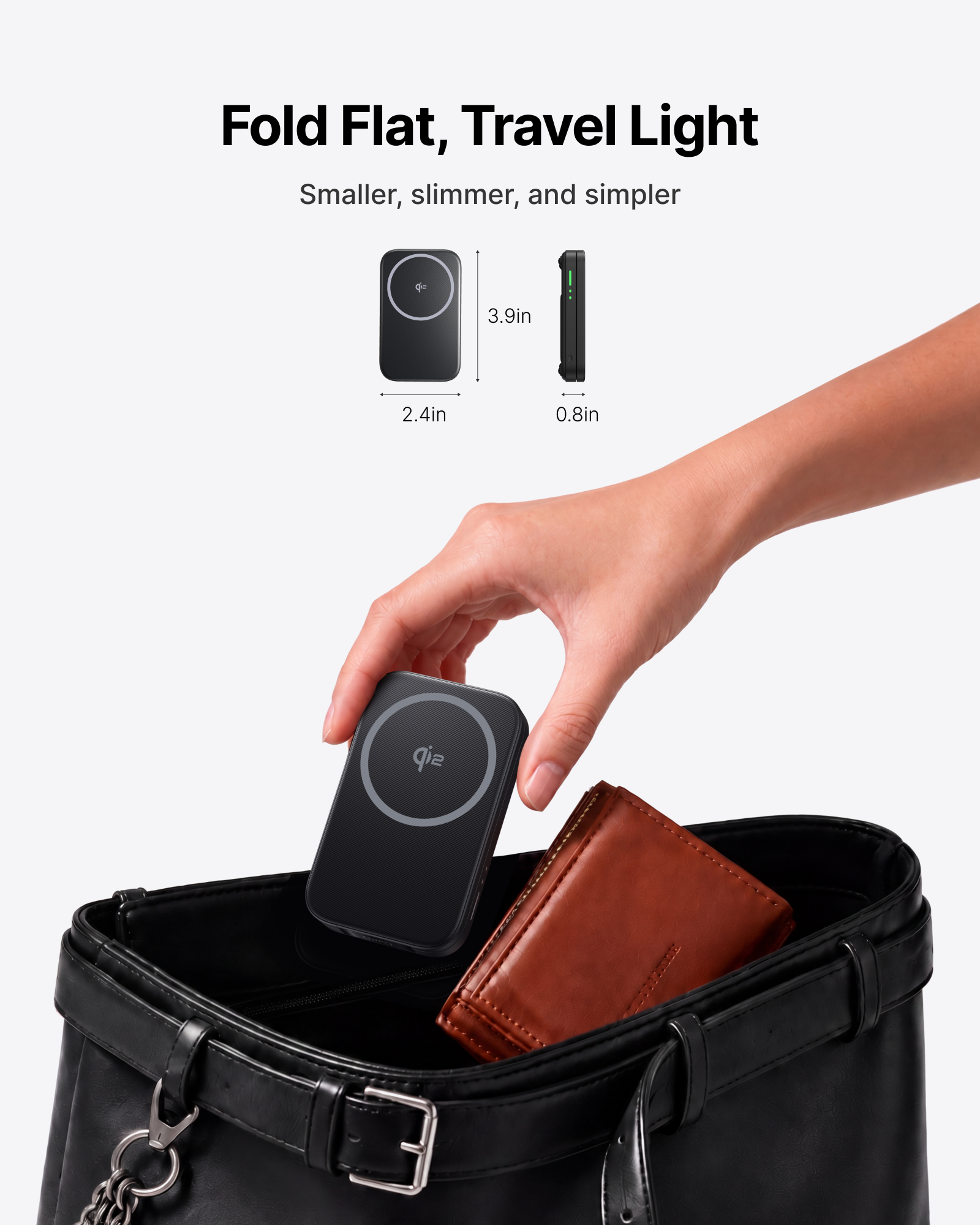 INIU SnapGo W31 Qi2 15W 3 in 1 Magnetic Foldable Wireless Charger