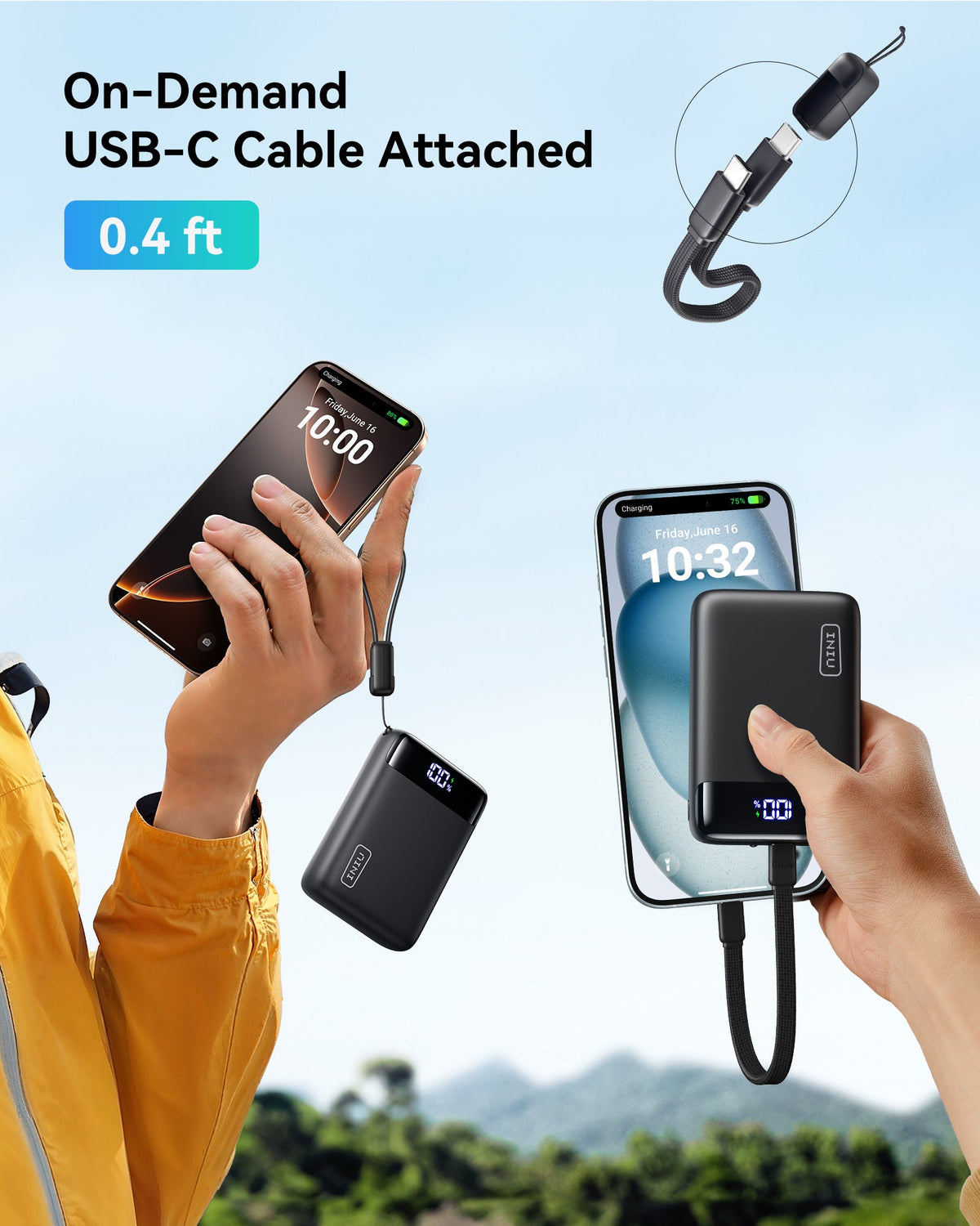 INIU Carry Smallest Power Bank 20000mAh 22.5W