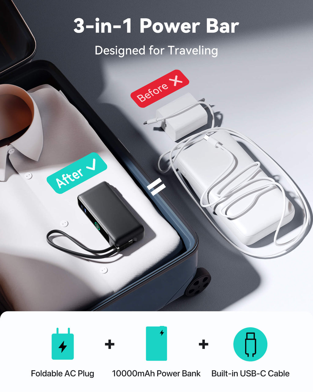 INIU Multi Power Bank 10000mAh 30W