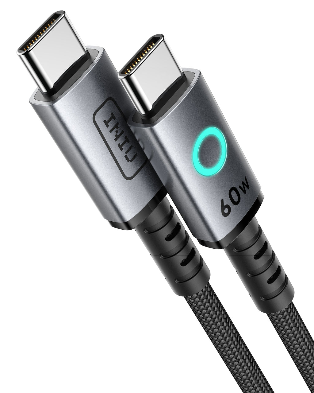 INIU Leopard C13 Braided USB-C to USB-C Cable 60W, Multi-Length, 3-Pack