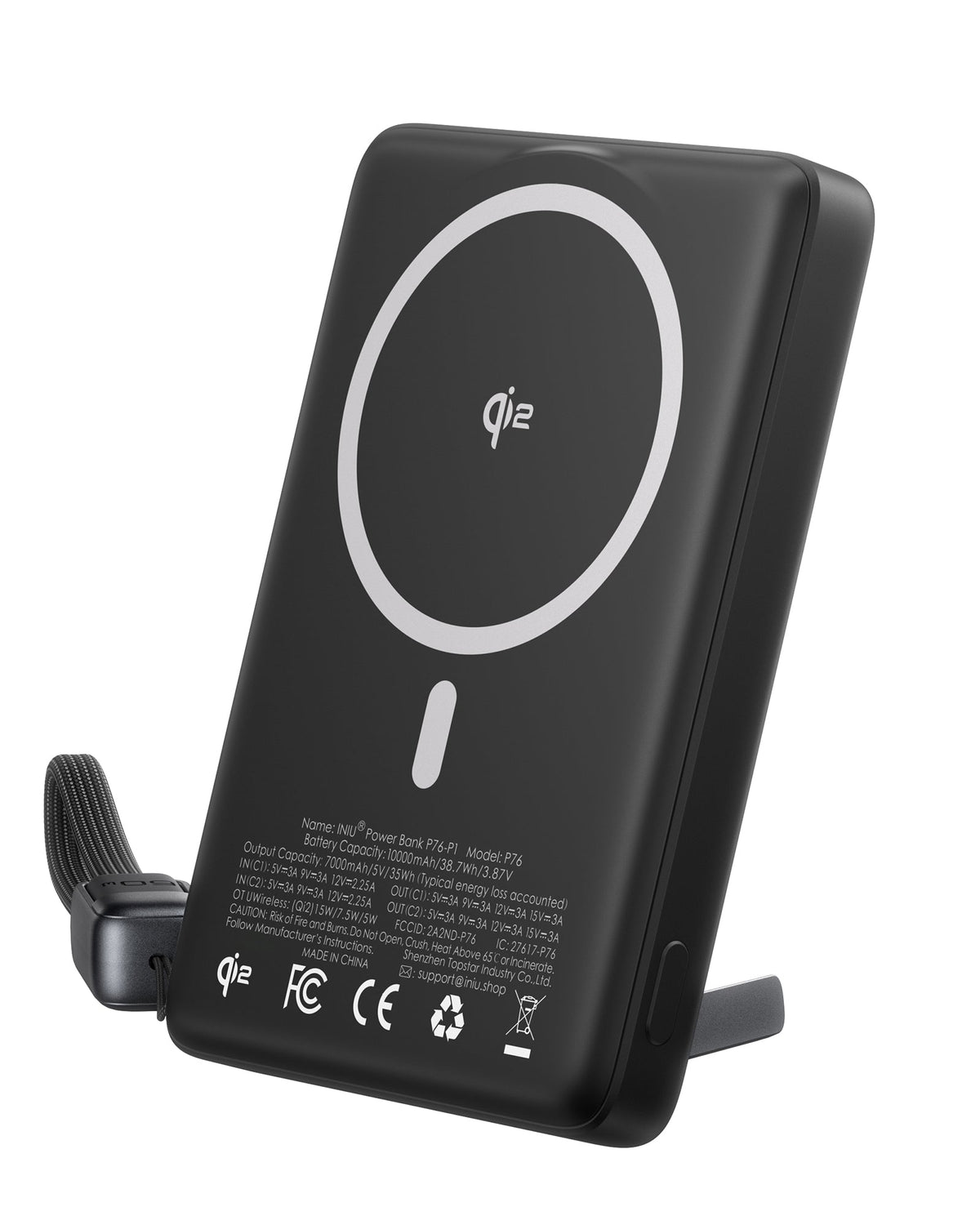 INIU Qi2 Magnetic Power Bank, Market's Slimmest 10000mAh Portable Charger