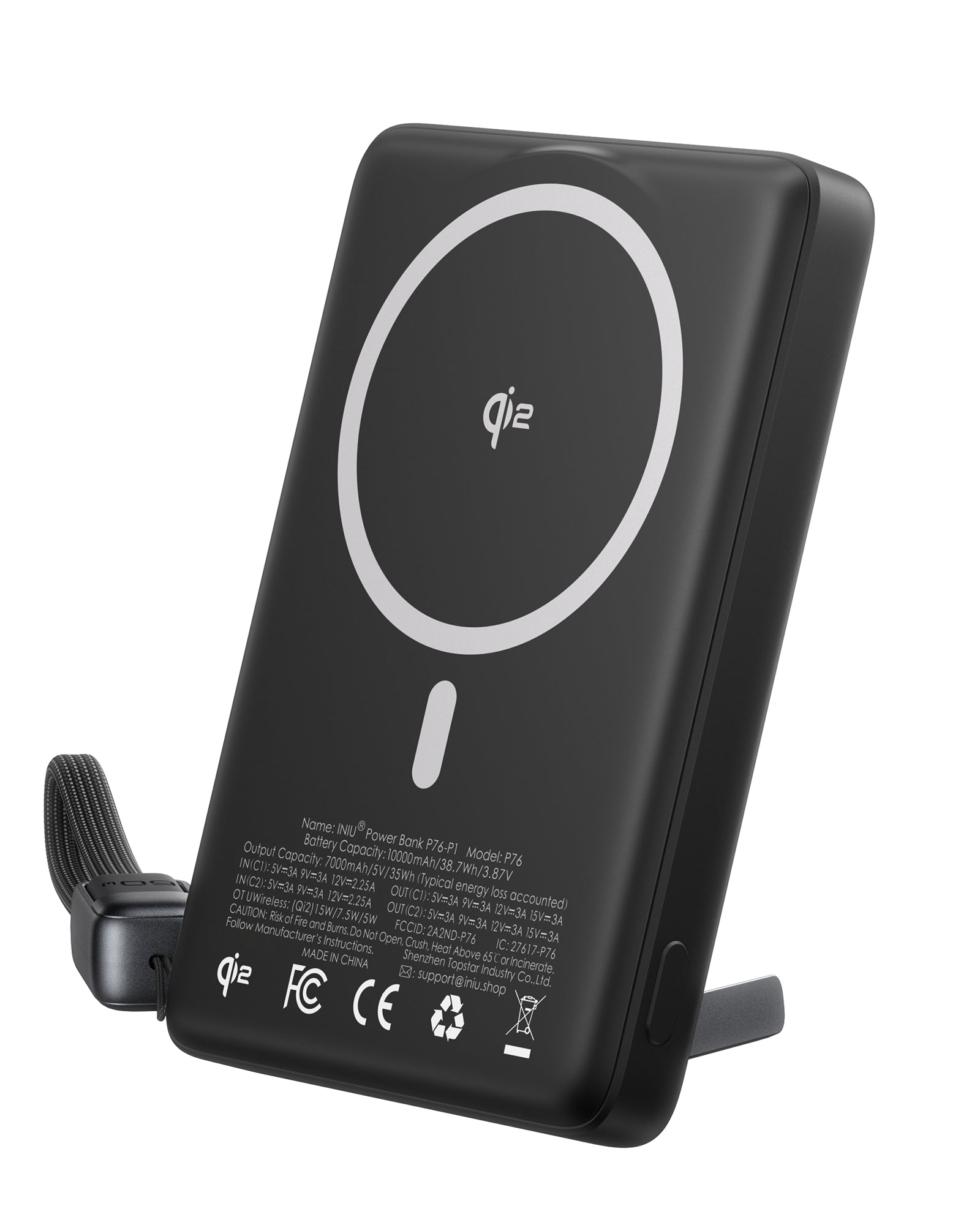INIU Qi2 Magnetic Power Bank, Market's Slimmest 10000mAh Portable Charger
