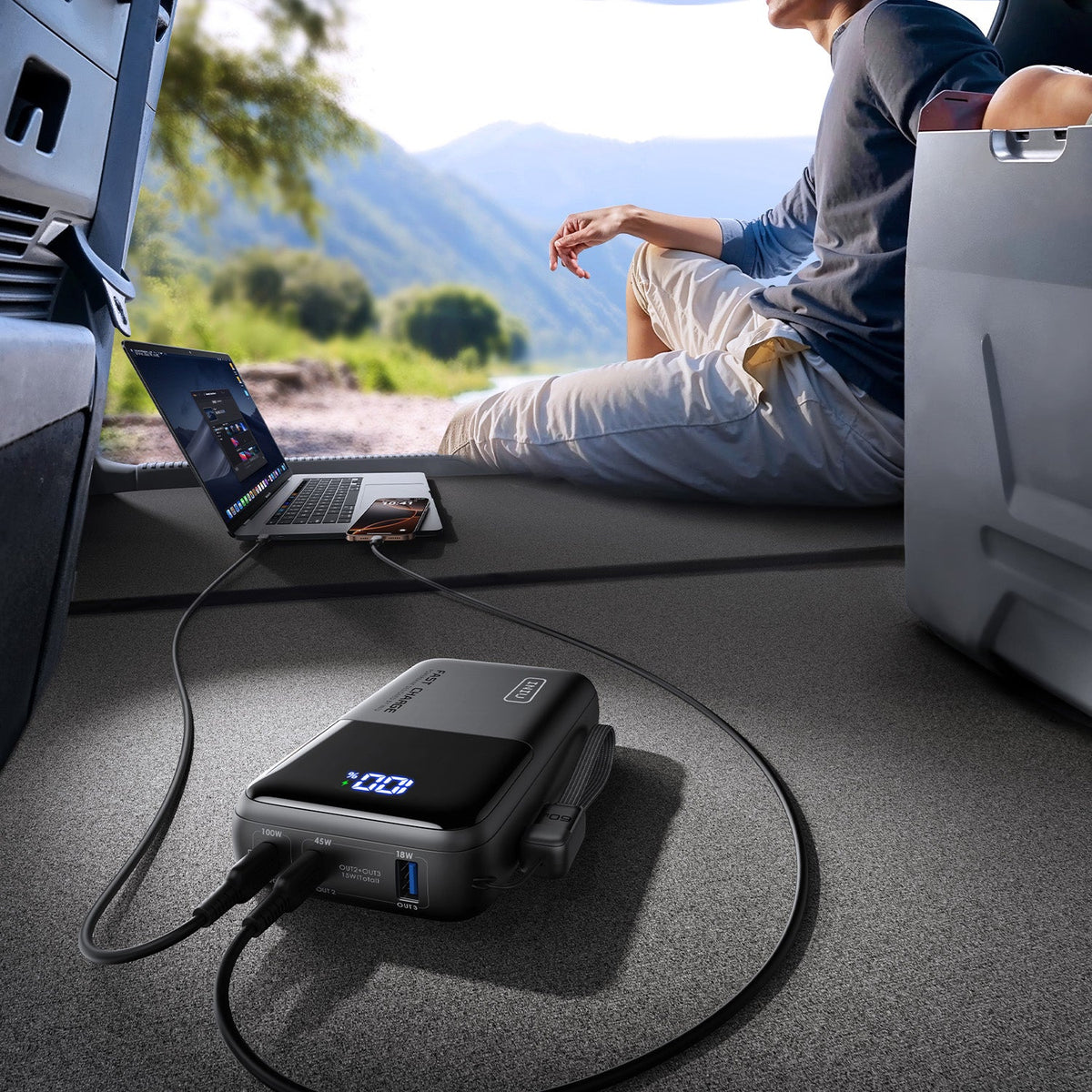 INIU Cougar P63 Laptop Power Bank Smallest 25000mAh 100W