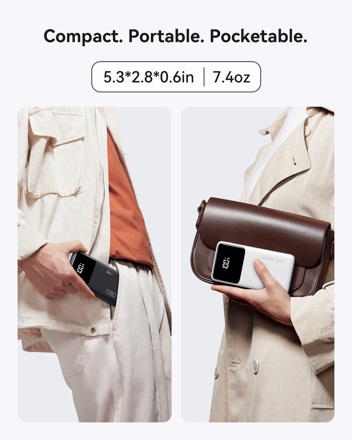INIU B6 Power Bank 10,000mAh 22.5W Built-in Holder