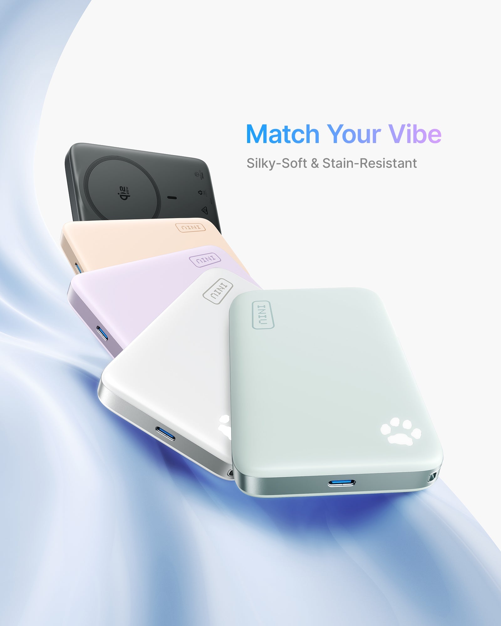 INIU SnapGo Compact Magnetic Power Bank 10000mAh 25W, Qi2.2 MagSafe