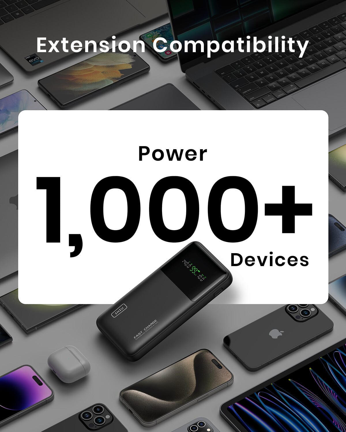 INIU Cougar Laptop Power Bank 27000mAh 140W, Fast Charging