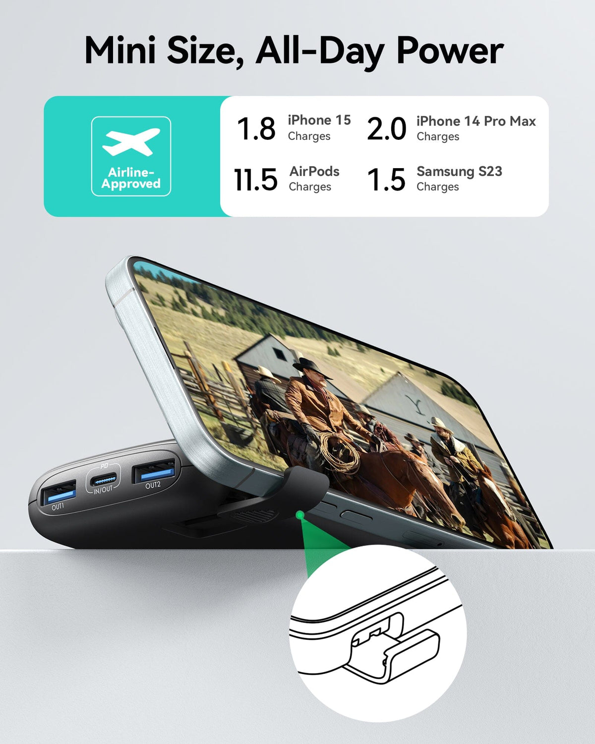 INIU Carry Slim Power Bank 10000mAh 22.5W