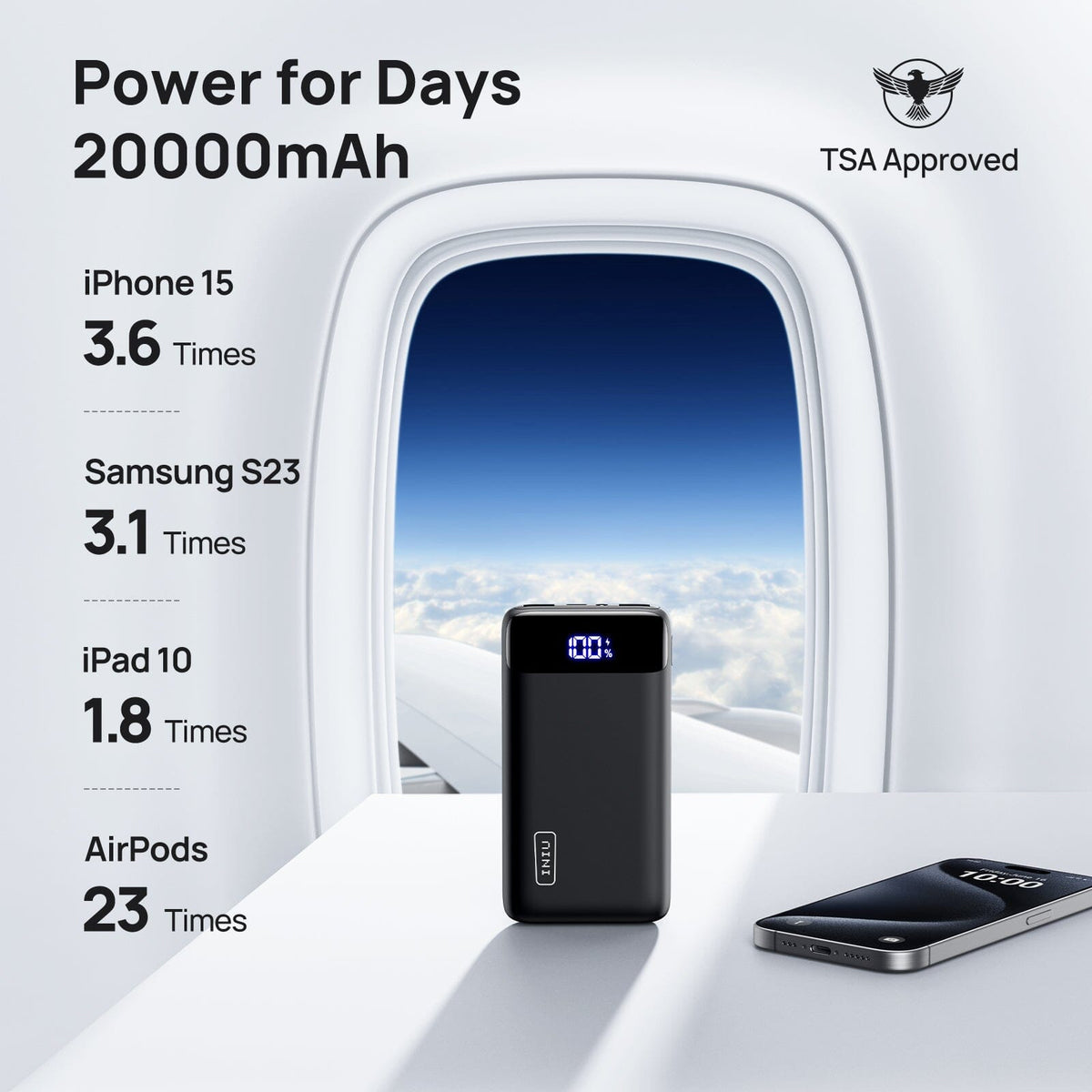 INIU Carry Power Bank 20000mAh 22.5W