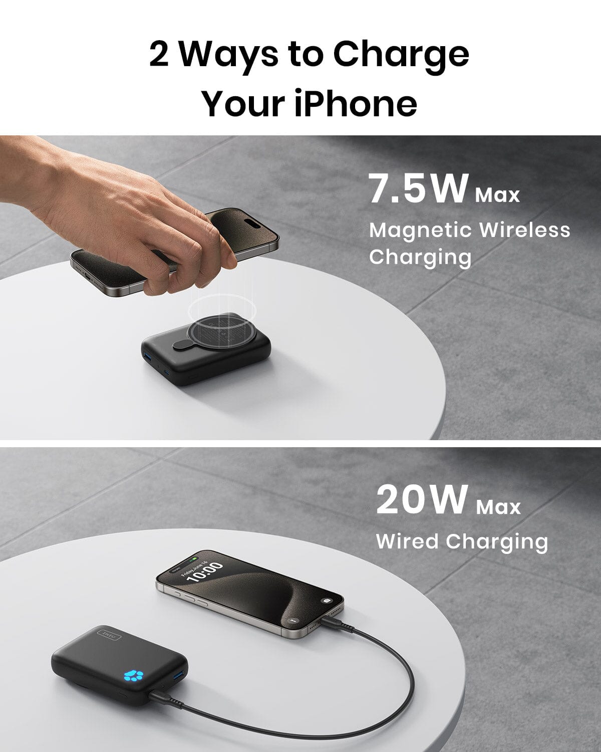 INIU B43 MagSafe 10000mAh Compact Power Bank