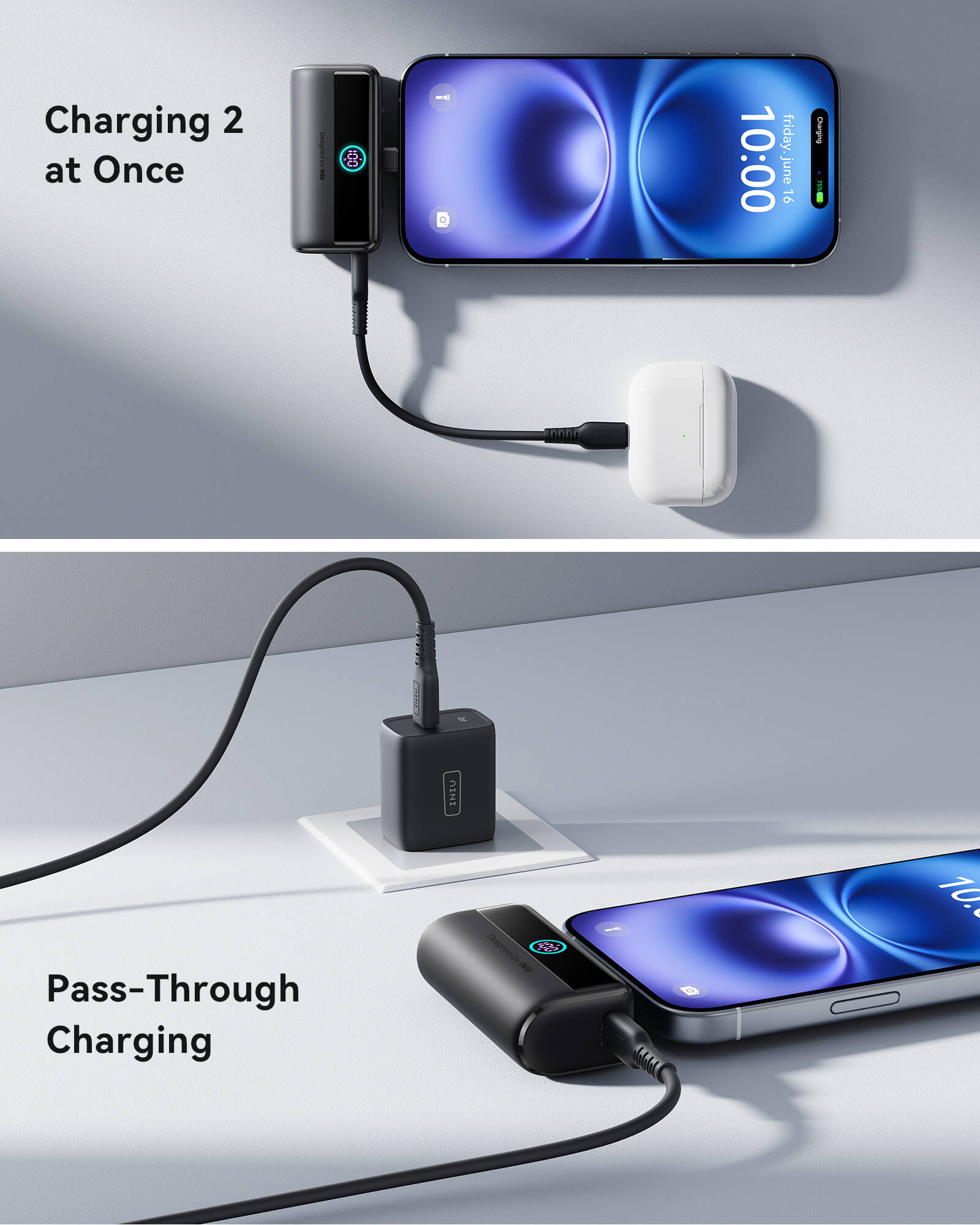 INIU Carry Power Bank 5000mAh 22.5W