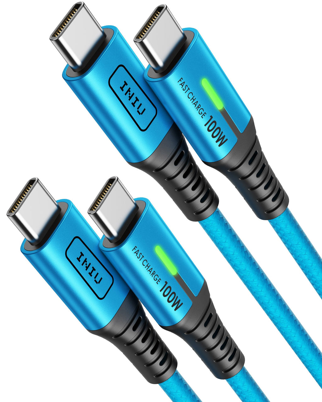 INIU D5CC 100W USB C to C Cable (6.6ft, 2-Pack)