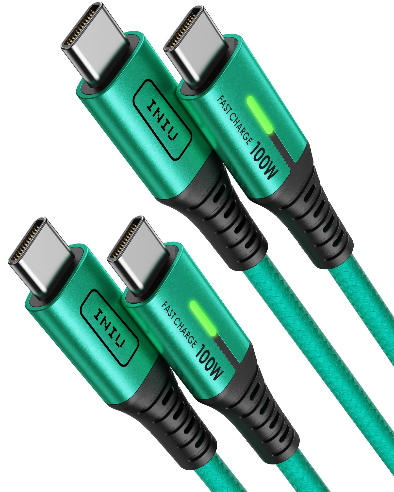 INIU D5CC 100W USB C to C Cable (6.6ft, 2-Pack)