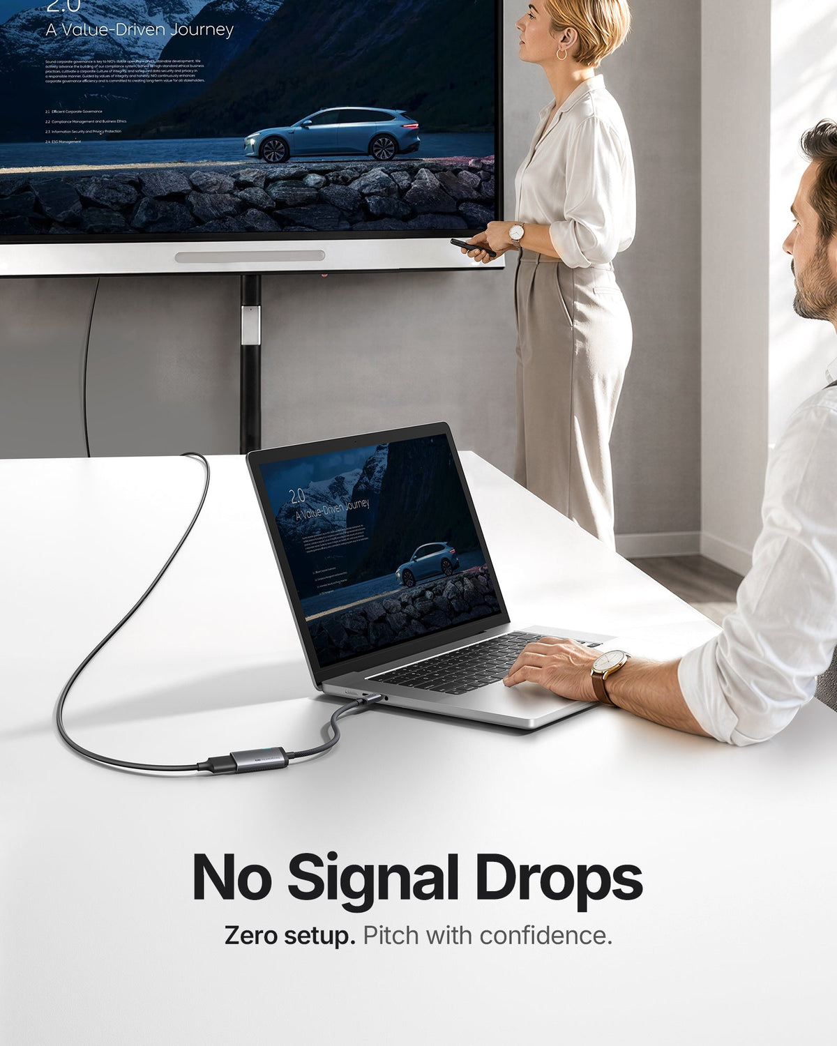 INIU C60 USB-C to HDMI Adapter 4K 60Hz for iPhone & MacBook