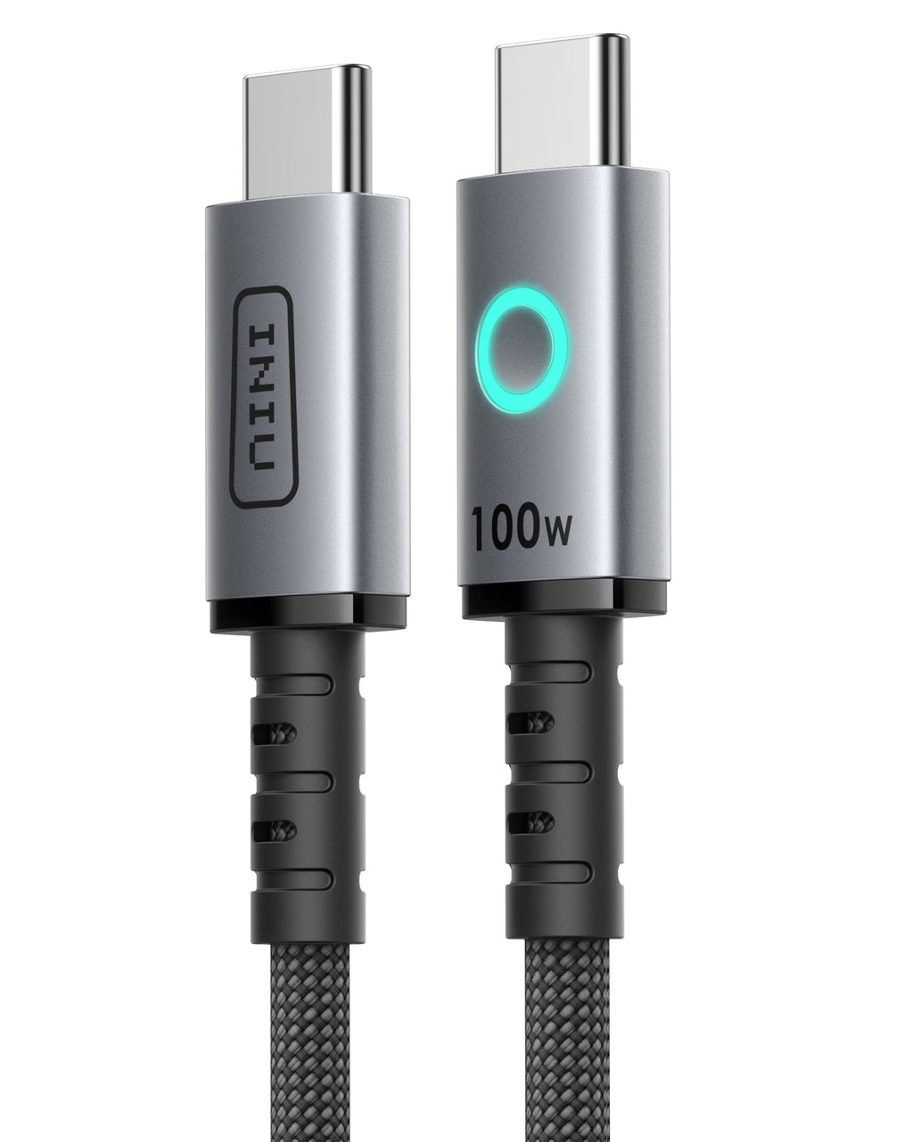INIU Leopard C11 Braided USB-C to USB-C Cable 100W, 6.6ft / 2m, 2-Pack