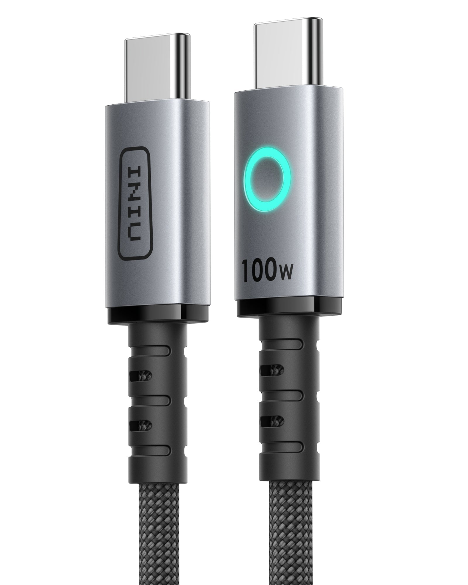 INIU Leopard C11 Braided USB-C to USB-C Cable 100W, 6.6ft / 2m, 2-Pack