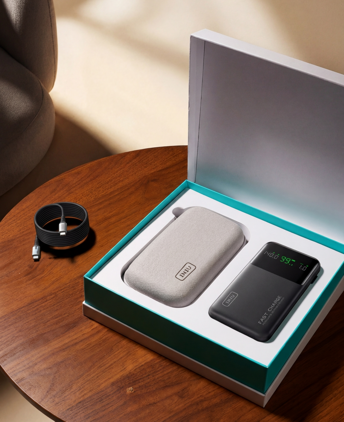 INIU Cougar Laptop Power Bank 25000mAh 140W, Fast Charging