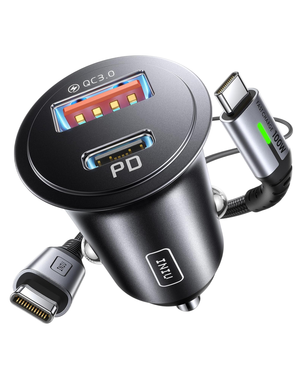 INIU I710 2-Port Fast Car Charger 60W