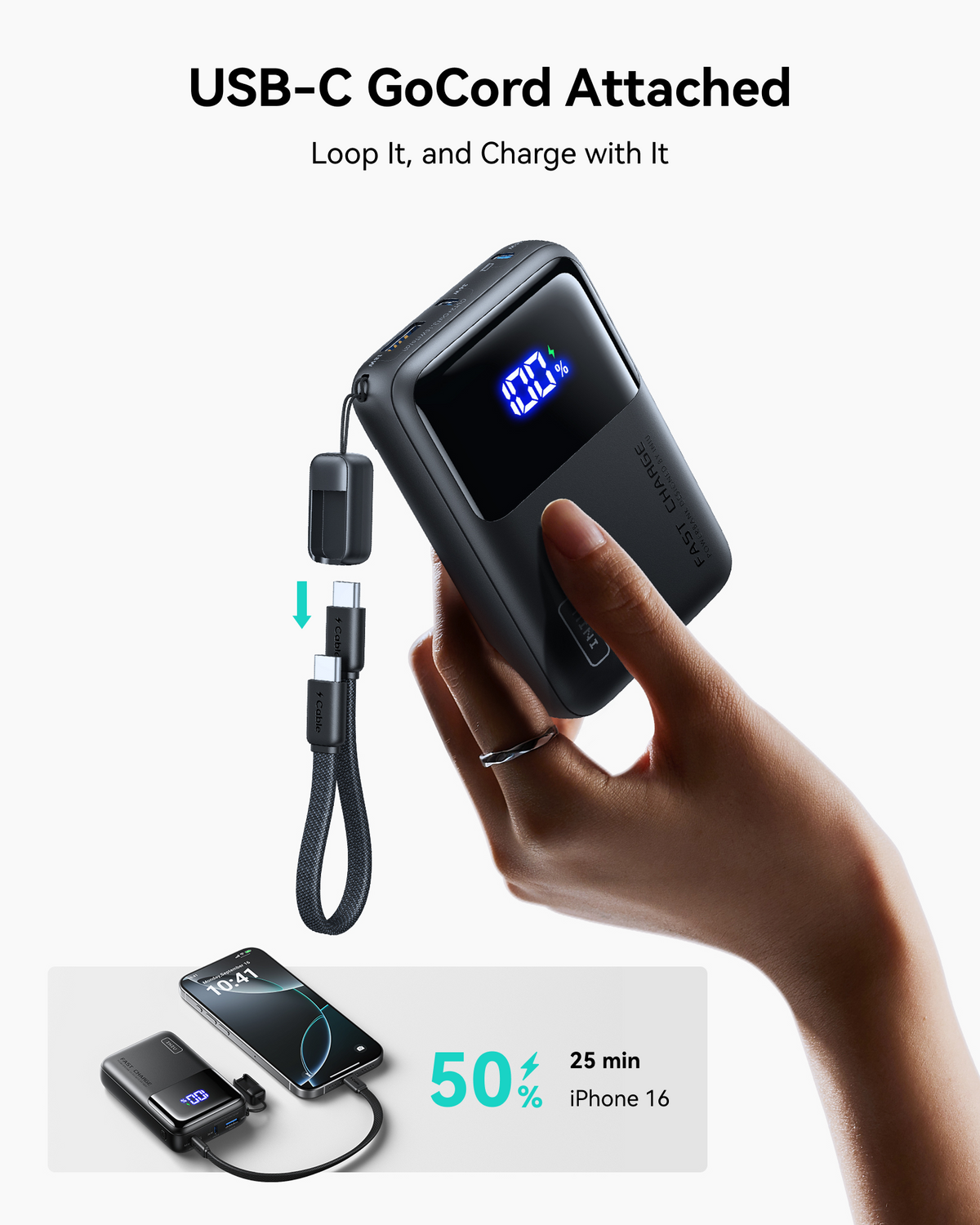 INIU Cougar Smallest Power Bank 20000mAh 65W