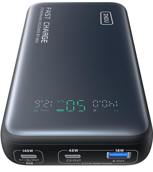 INIU 140W Power Bank Smallest 25000mAh Fast Charging Portable Charger