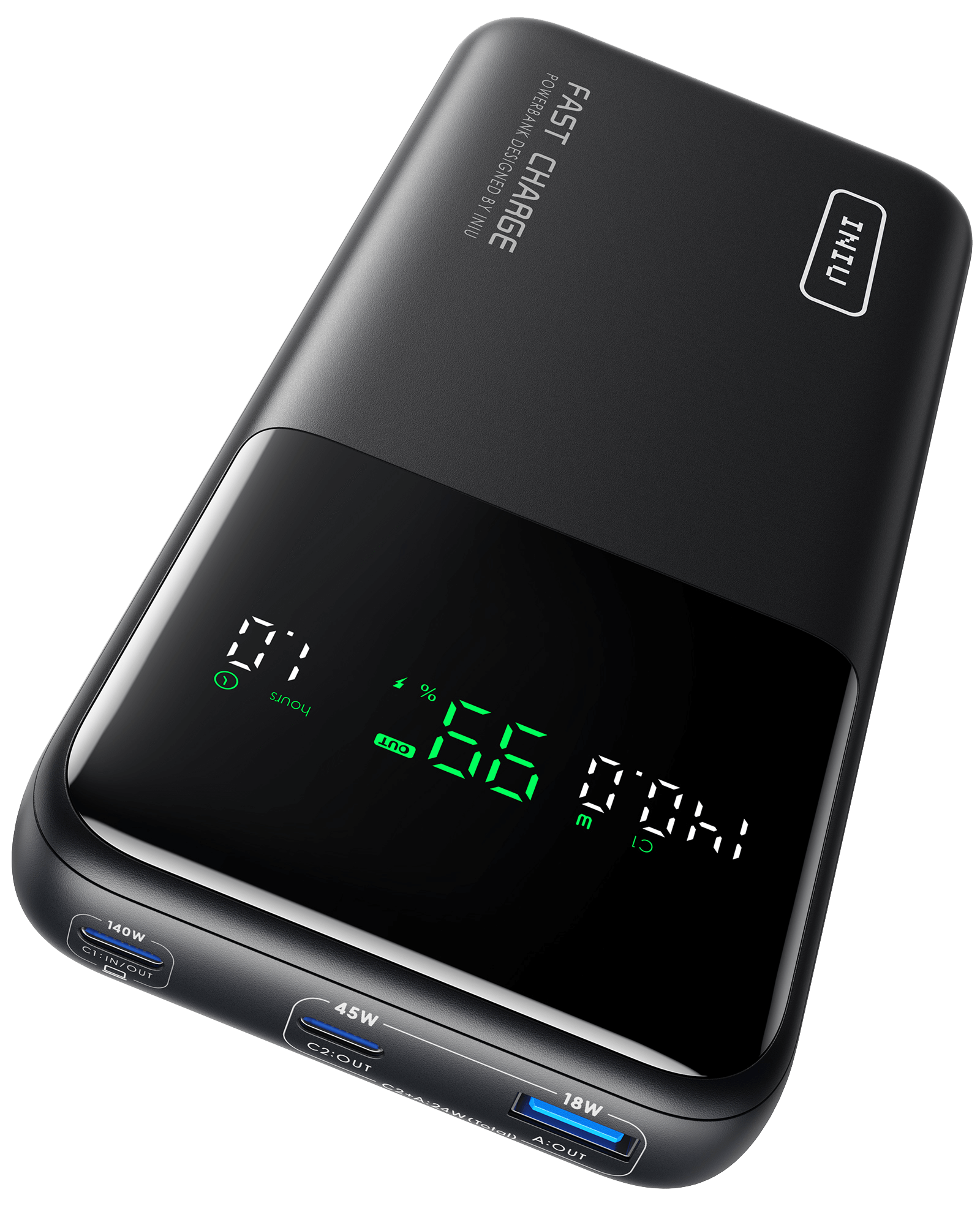 INIU Cougar Laptop Power Bank 25000mAh 140W, Fast Charging