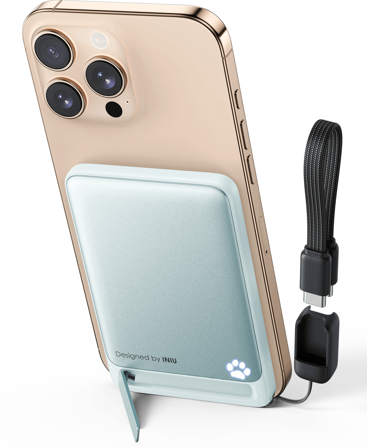 INIU SnapGo Slim Magnetic Power Bank 5000mAh 15W, MagSafe