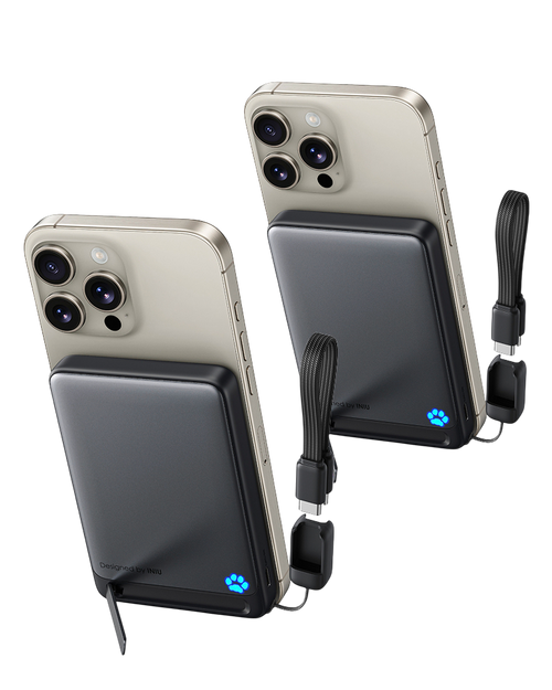 INIU SnapGo P73 Wireless Charger Qi2 15W 10000mAh (2-Pack)