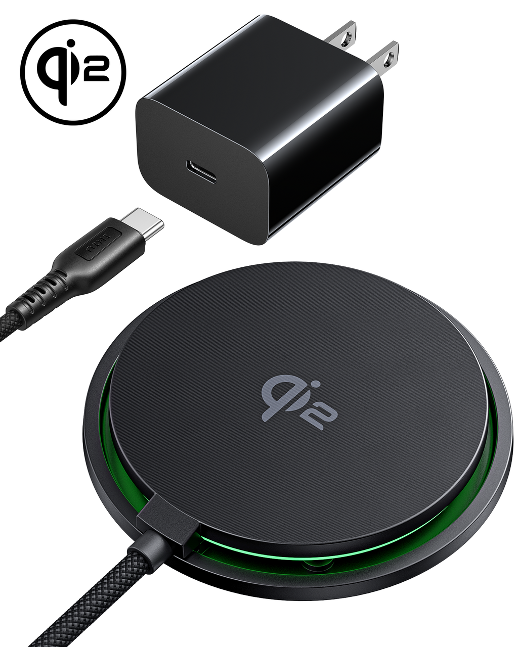 INIU SnapGo W11 Qi2 15W Magnetic LED Wireless Charger