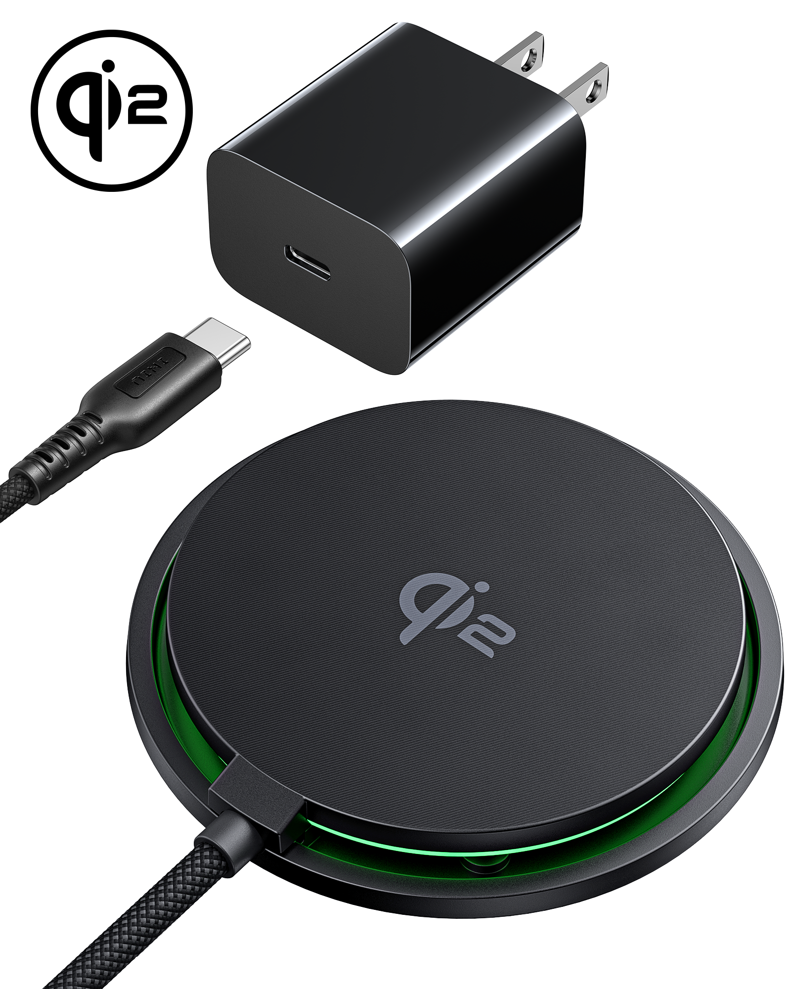 INIU SnapGo W11 Qi2 15W Magnetic LED Wireless Charger