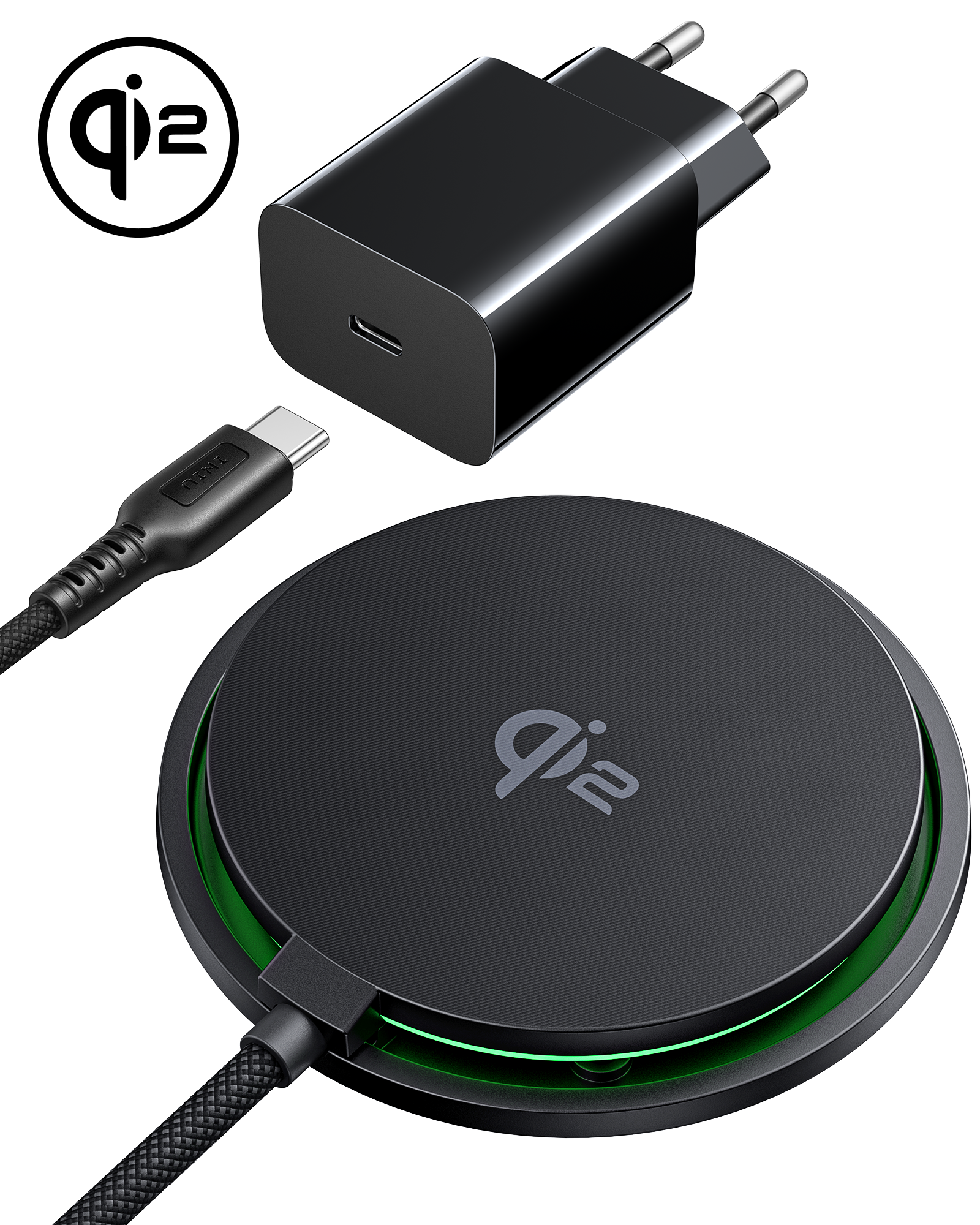 INIU SnapGo W11 Qi2 15W Magnetic LED Wireless Charger