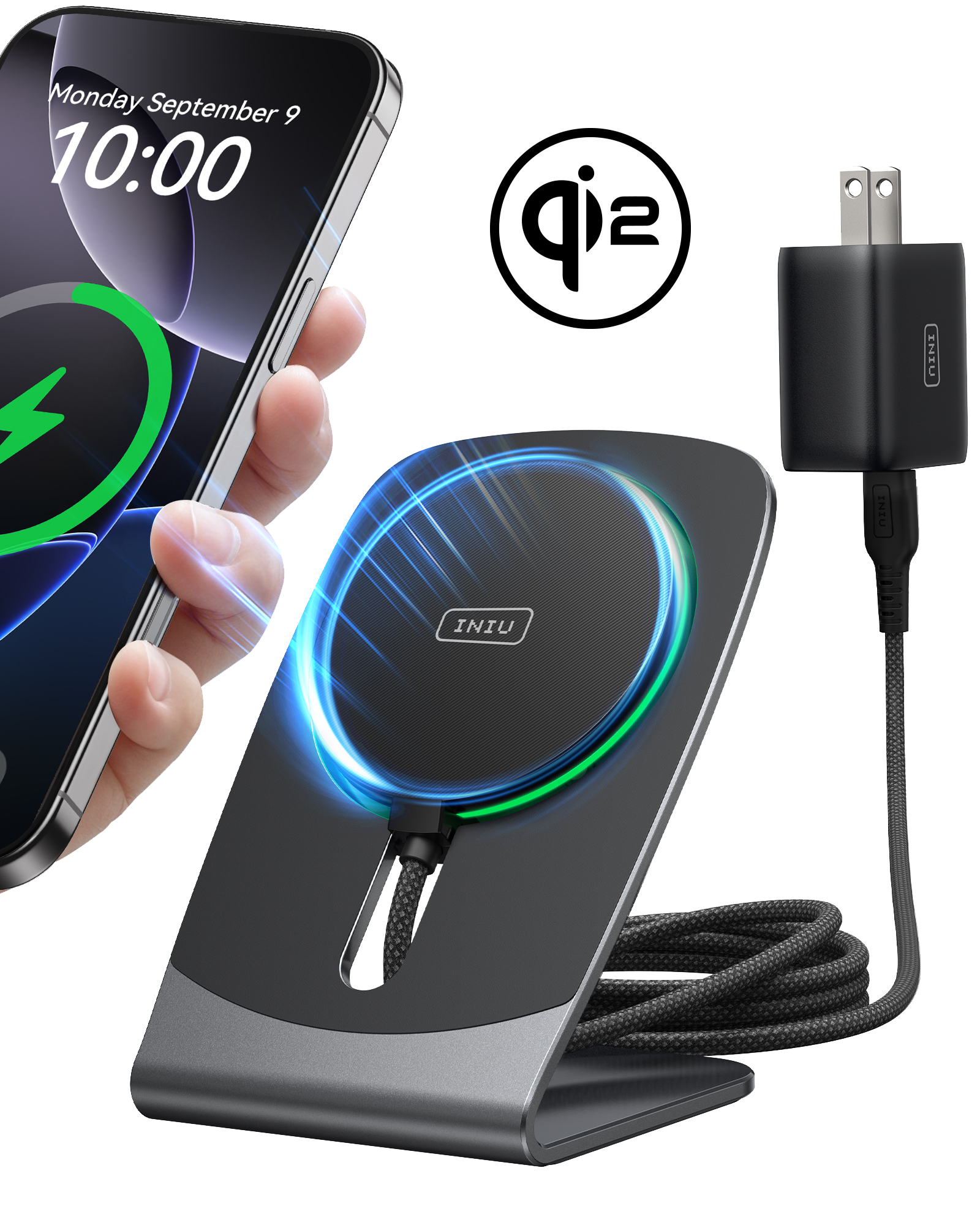 INIU SnapGo W21 Qi2 15W Magnetic Wireless Charger