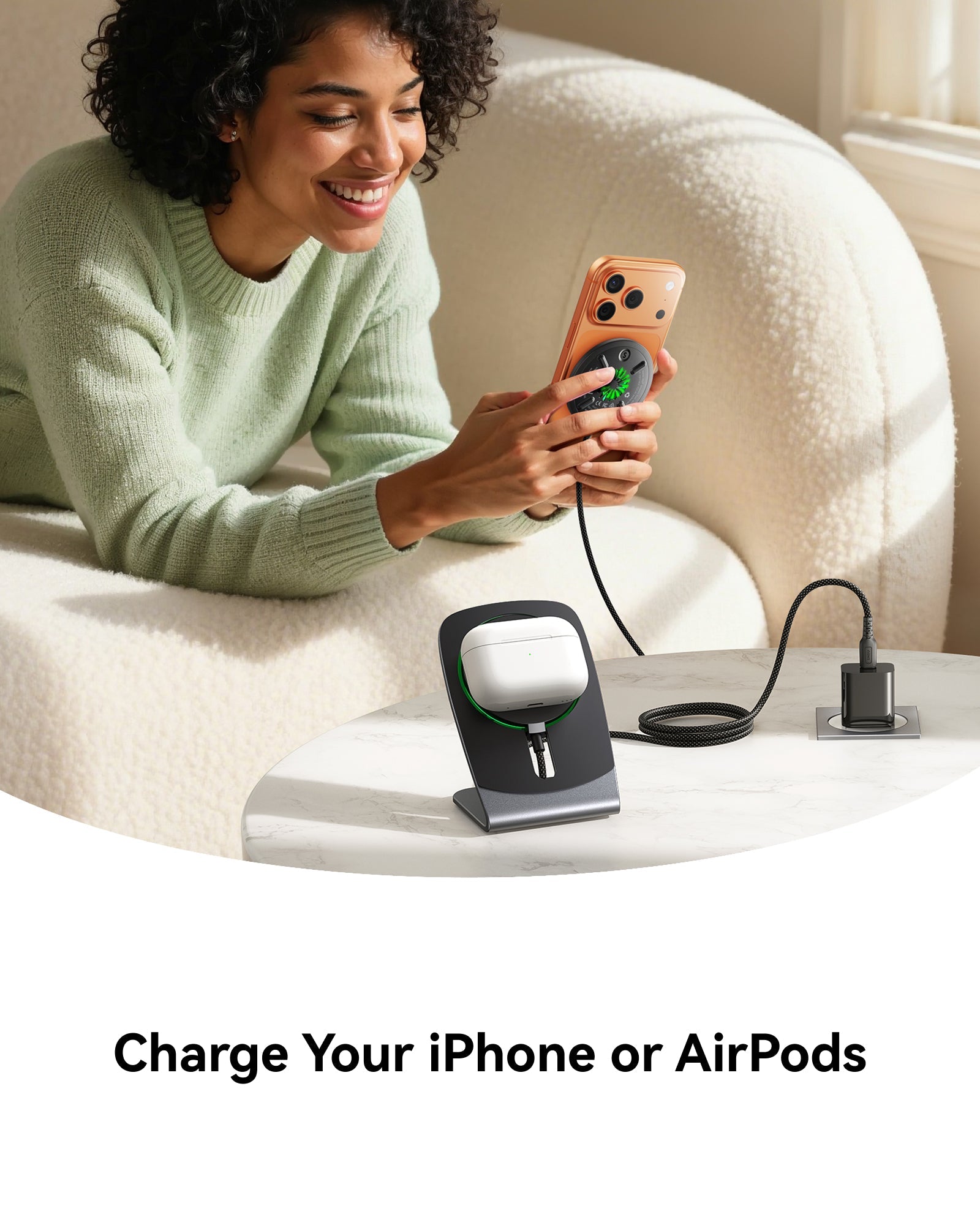 INIU SnapGo W21 Qi2 15W Magnetic Wireless Charger